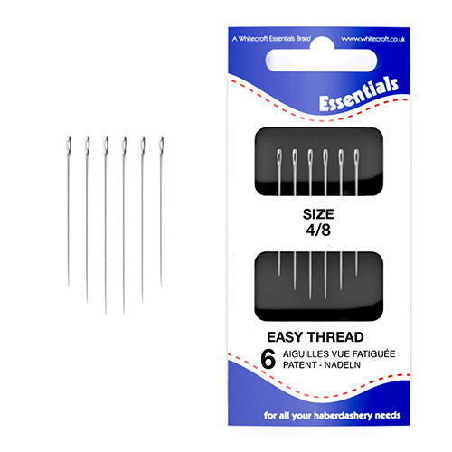 70191 - WHITECROFT EASY THREAD SEWING NEEDLE X 6