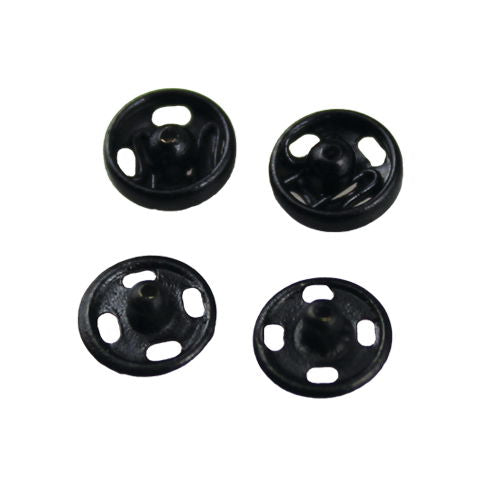 70631 - SNAP FASTENERS 00 (6mm) BLACK 10PCS