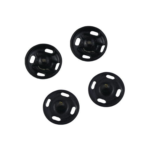 70691 - SNAP FASTENERS 2 (10mm) BLACK 10PCS