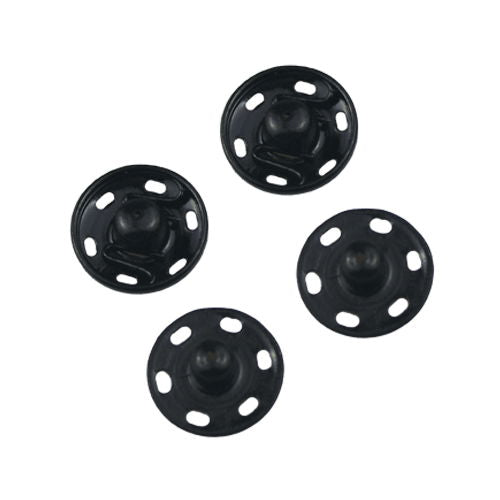 70771 - SNAP FASTENERS 10 (19mm) BLACK 2PCS