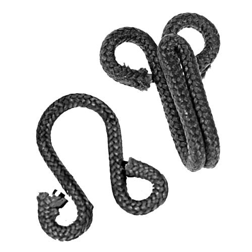 70891 - FUR HOOKS & EYES GREY COVERED 3 PCS