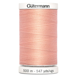 709239-165 - GUTERMANN SEW ALL THREAD 500m 165 LIGHT PEACH