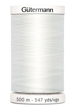 709239-800 - GUTERMANN SEW ALL THREAD 500m 800 WHITE