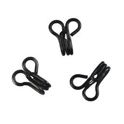 70931 - BRASS HOOK & EYE SIZE 1 BLACK 24PCS