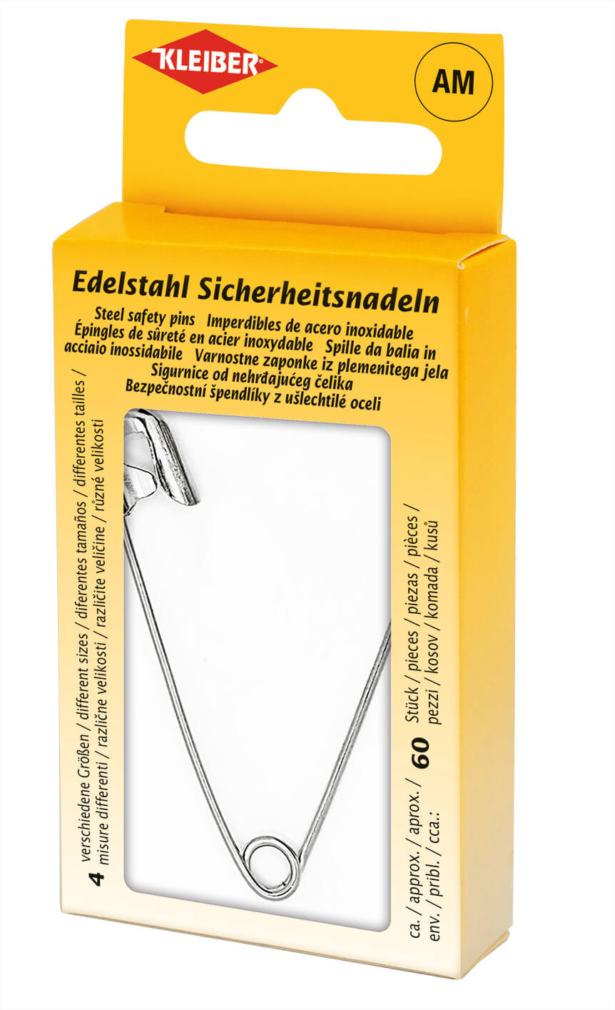 710-24 - SAFETY PIN ASTD SIZES  (60 pcs)  IN TIN 8 x 5cm