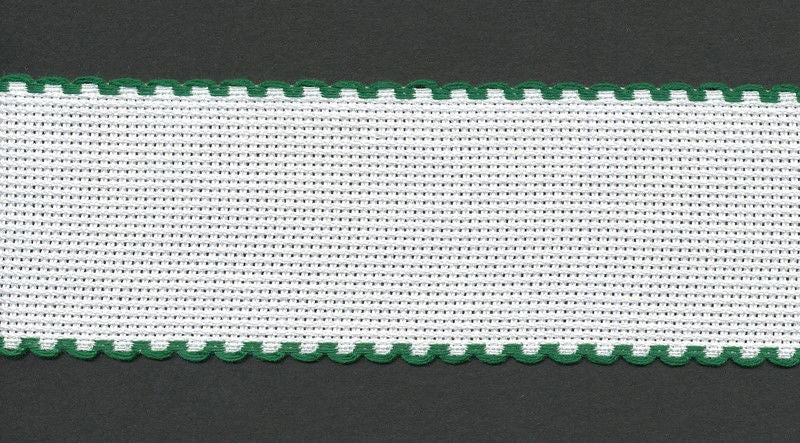 7107-166-10 - AIDA BAND 14CT 5CM COL 166 GREEN EDGE