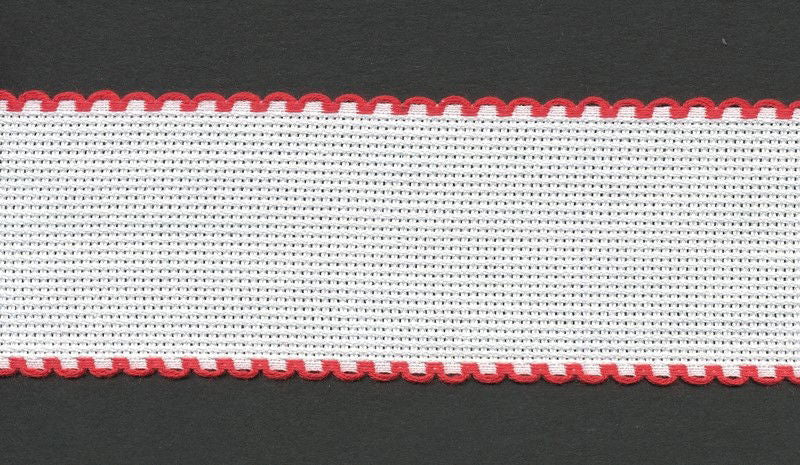7107-19-10 - AIDA BAND 14CT 5CM COL 19 RED EDGE