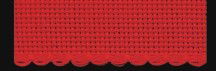 7107-9-10 - AIDA BAND 14CT 5CM COL 9 RED