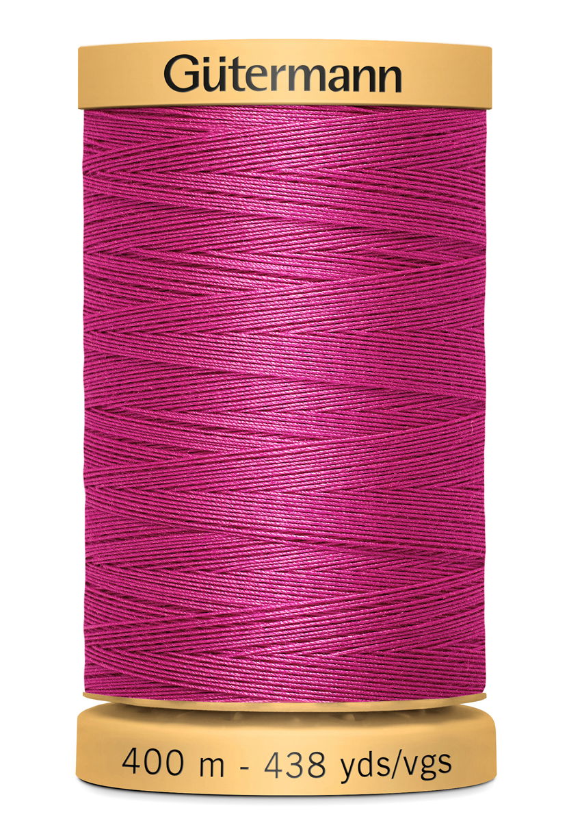 714330-2955 - GUTERMANN NATURAL COTTON THREAD 400m 2955 GARDEN ROSE