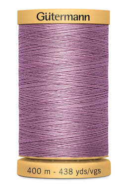 714330-3526 - GUTERMANN NATURAL COTTON THREAD 400m 3526 DARK WILD ROSE