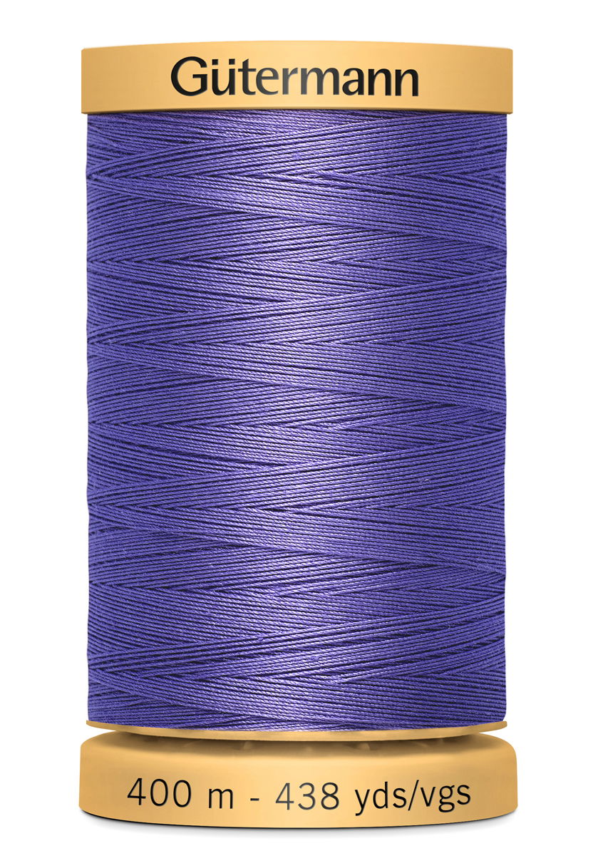 714330-4434 - GUTERMANN NATURAL COTTON THREAD 400m 4434  PURPLE