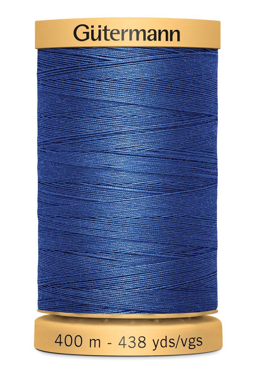 714330-5133 - GUTERMANN NATURAL COTTON THREAD 400m 5133 BLUE