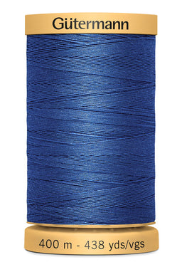 714330-5133 - GUTERMANN NATURAL COTTON THREAD 400m 5133 BLUE