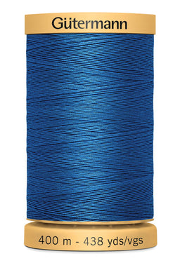 714330-5534 - GUTERMANN NATURAL COTTON THREAD 400m 5534   DARK ROYAL BLUE