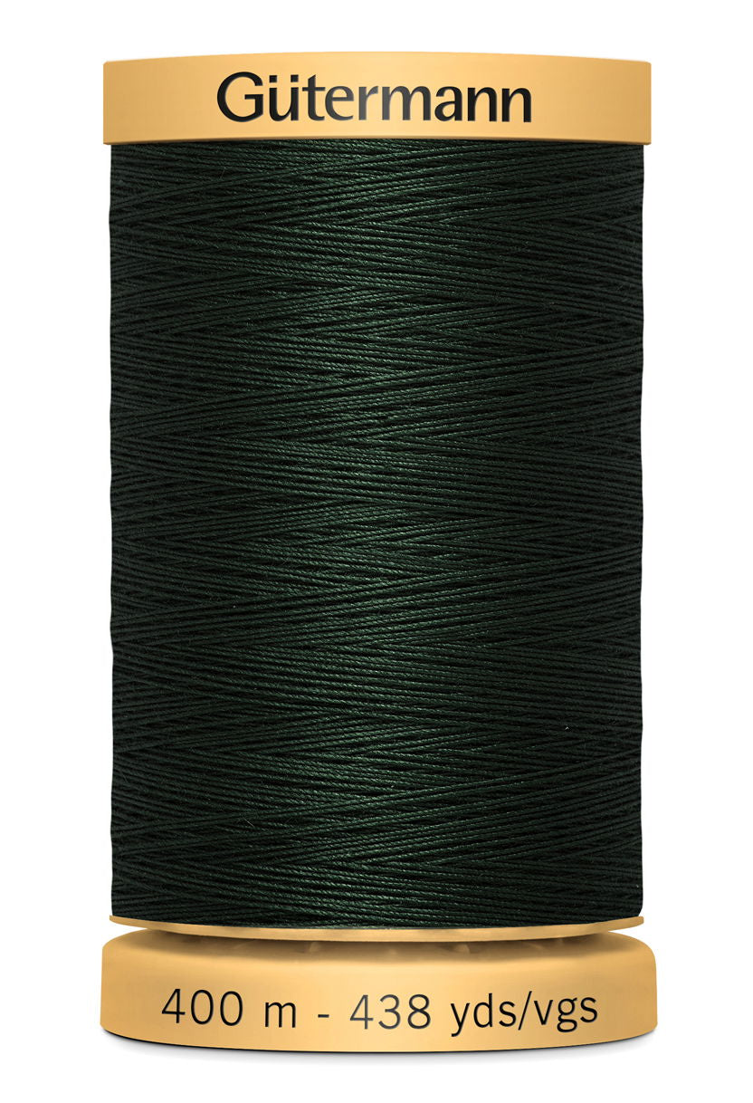714330-8812 - GUTERMANN NATURAL COTTON THREAD 400m 8812 DARK GREEN