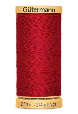 715271-2074 - GUTERMANN NATURAL COTTON THREAD 250m 2074  MID RED
