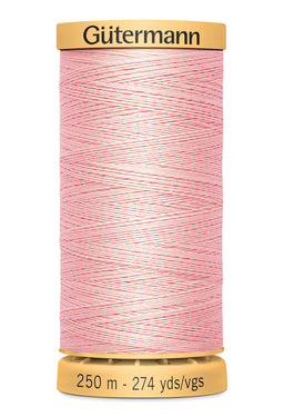 715271-2538 - GUTERMANN NATURAL COTTON THREAD 250m 2538 PEARL PINK