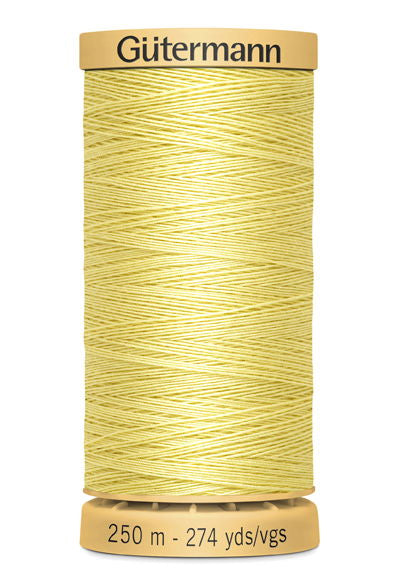 715271-349 - GUTERMANN NATURAL COTTON THREAD 250m 0349 PALE YELLOW