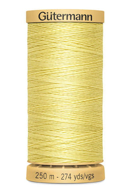 715271-349 - GUTERMANN NATURAL COTTON THREAD 250m 0349 PALE YELLOW