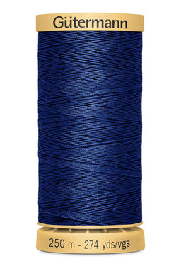 715271-5123 - GUTERMANN NATURAL COTTON THREAD 250m 5123 DARK BLUE