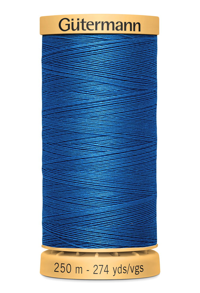 715271-5534 - GUTERMANN NATURAL COTTON THREAD 250m 5534 DARK ROYAL BLUE