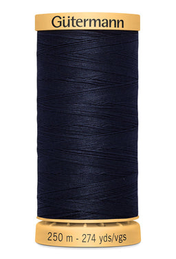715271-6210 - GUTERMANN NATURAL COTTON THREAD 250m 6210 MIDNIGHT
