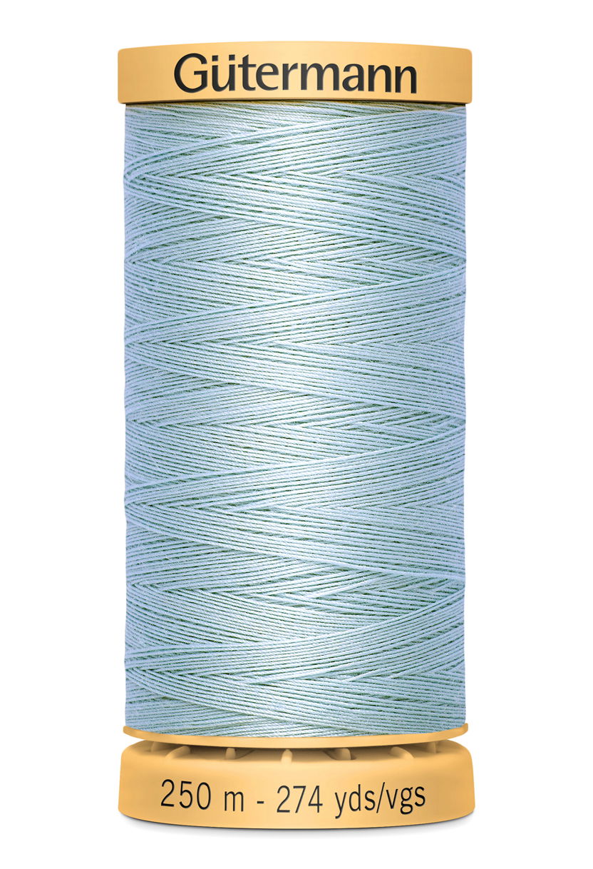 715271-6617 - GUTERMANN NATURAL COTTON THREAD 250m 6617 MILD BLUEY GREY