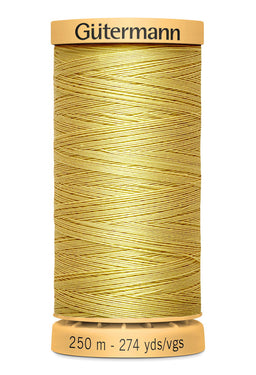 715271-758 - GUTERMANN NATURAL COTTON THREAD 250m 0758 LIGHT BUTTERCU