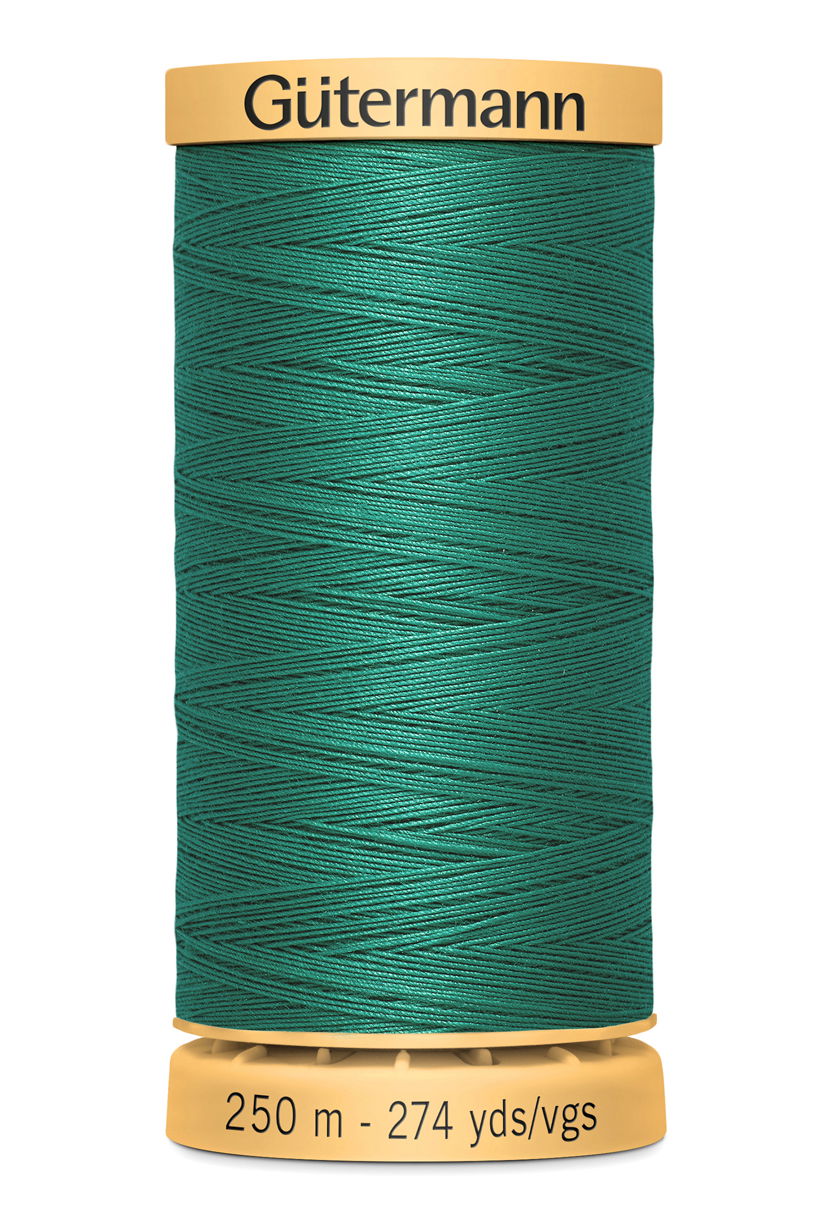 715271-8244 - GUTERMANN NATURAL COTTON THREAD 250m 8244 GREEN