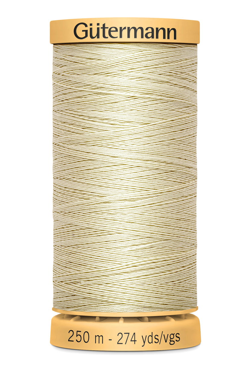 715271-828 - GUTERMANN NATURAL COTTON THREAD 250m 828 CREAM