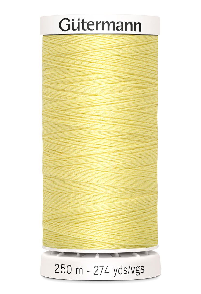 717878-578 - GUTERMANN SEW ALL THREAD 250m 578 LIGHT YELLOW