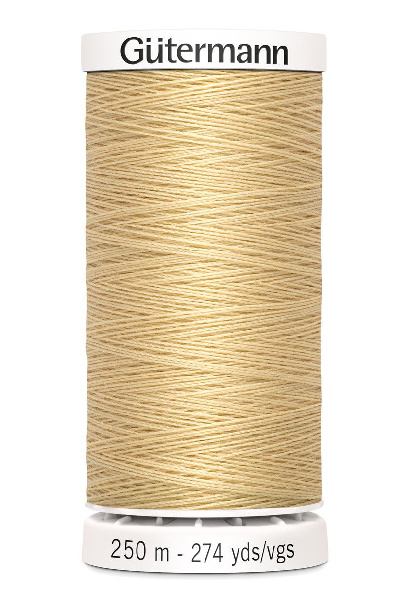717878-6 - GUTERMANN SEW ALL THREAD 250m 6 DARK CREAM