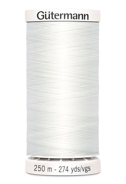 717878-800 - GUTERMANN SEW ALL THREAD 250m 800 WHITE