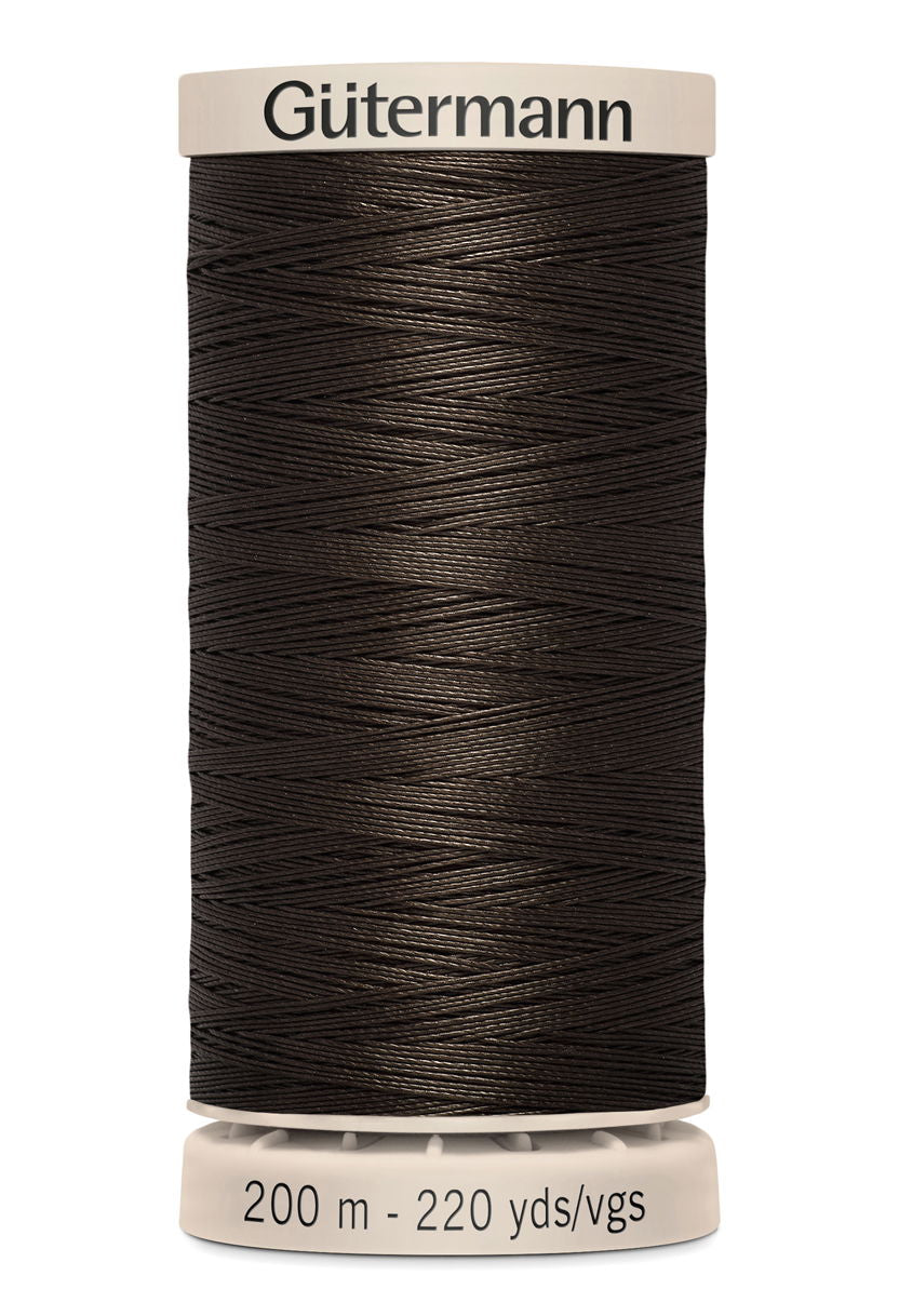 719803-1712 - GUTERMANN NATURAL QUILTING THREAD 200m 1712 REALLY DARK BROWN