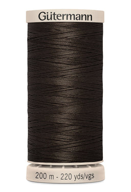 719803-1712 - GUTERMANN NATURAL QUILTING THREAD 200m 1712 REALLY DARK BROWN
