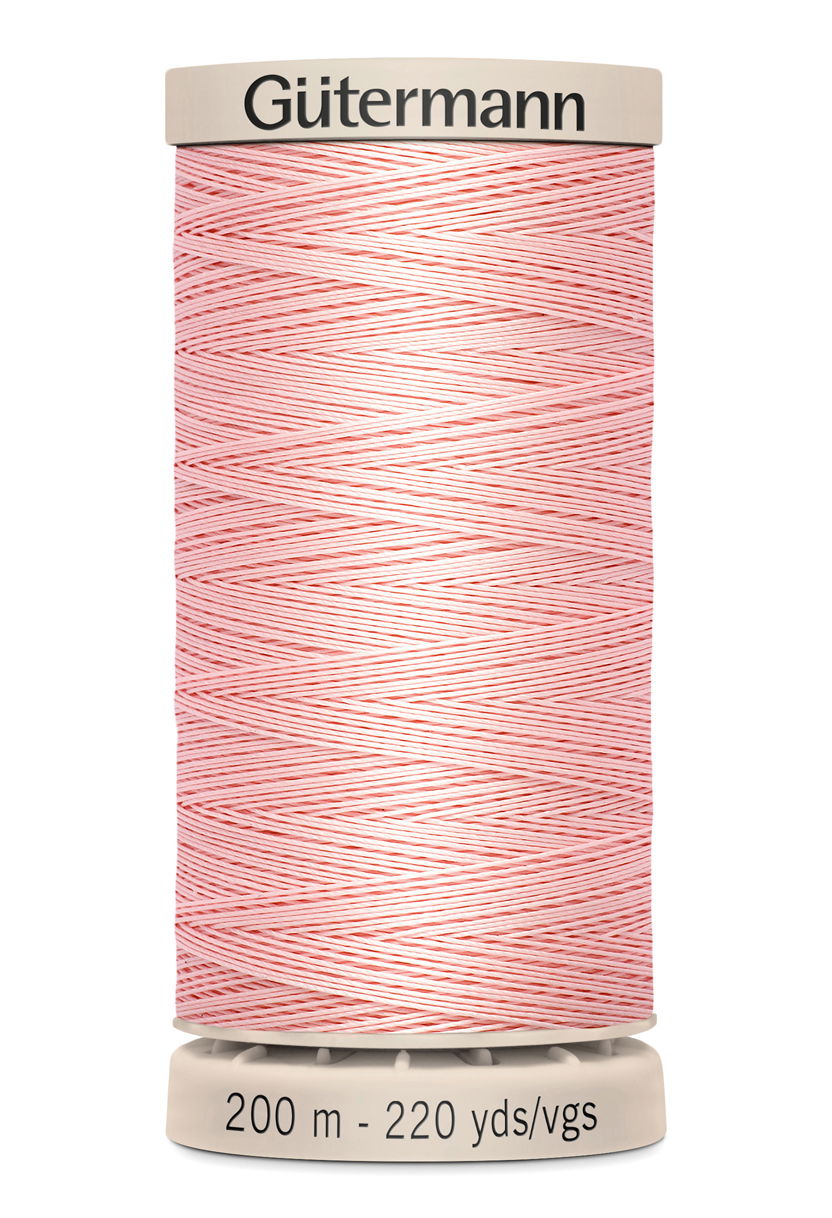 719803-2538 - GUTERMANN NATURAL QUILTING THREAD 200m 2538 PEARL PINK