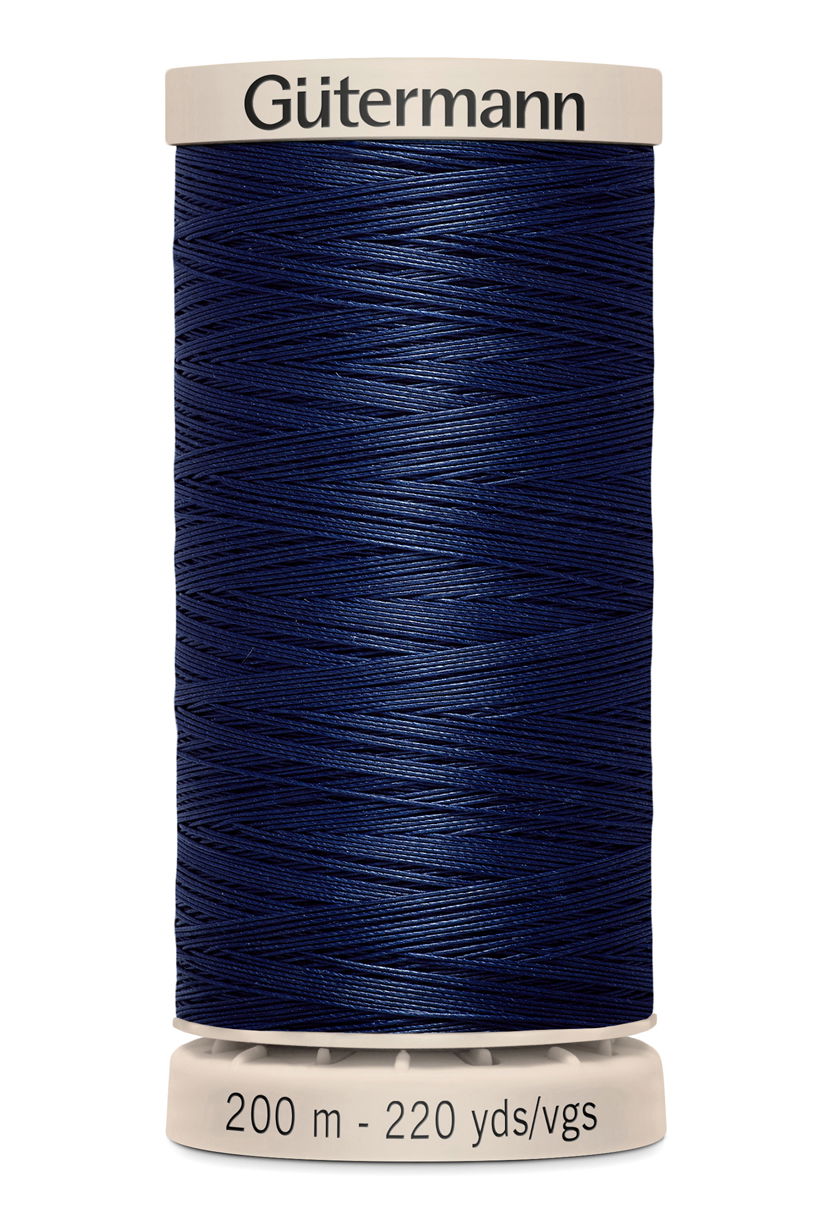 719803-5322 - GUTERMANN NATURAL QUILTING THREAD 200m 5322 INK BLUE