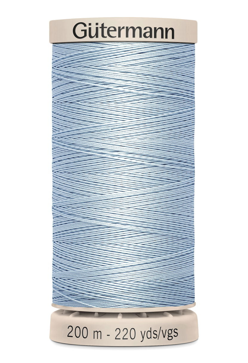 719803-6217 - GUTERMANN NATURAL QUILTING THREAD 200m 6217 LIGHT SKY BLUE