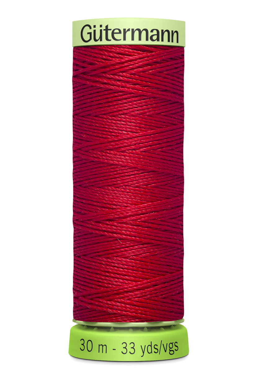 723665-156 - GUTERMANN TOP STITCH THREAD 30m rPET 156 BRIGHT RED