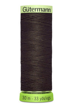 723665-696 - GUTERMANN TOP STITCH THREAD 30m rPET 696 DK BROWN