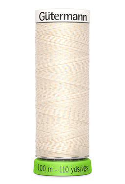723860-802 - GUTERMANN rPET SEW ALL THREAD 100m 802 MID CREAM