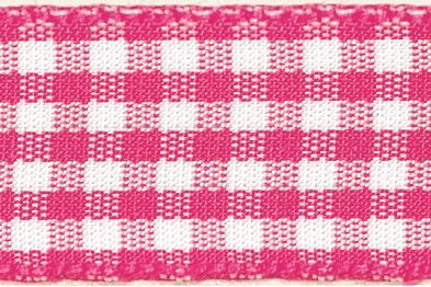 7391-10-72 - BERISFORD POLY GINGHAM 10mm 72 SHOCKING PINK