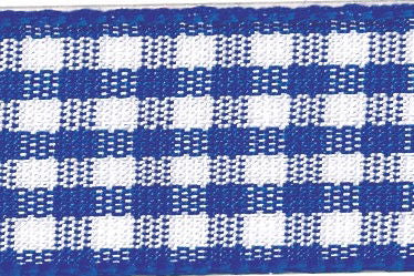 7391-25-12 - BERISFORD GINGHAM 25 mm 12 ROYAL BLUE