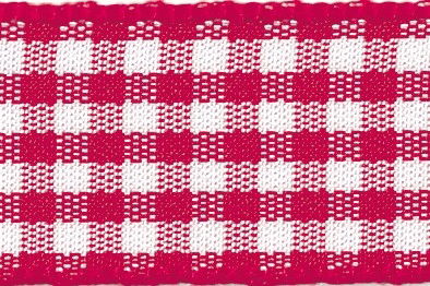 7391-5-15 - BERISFORD POLY GINGHAM 5mm 15 RED