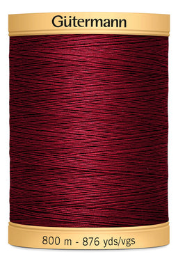 743933-2433 - GUTERMANN NATURAL COTTON THREAD 800m 2433 CARDINAL