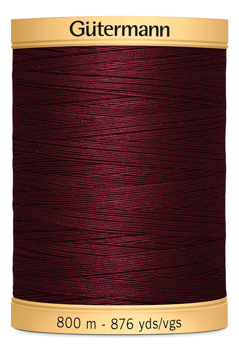 743933-2833 - GUTERMANN NATURAL COTTON THREAD 800m 2833 WINE