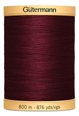743933-2833 - GUTERMANN NATURAL COTTON THREAD 800m 2833 WINE