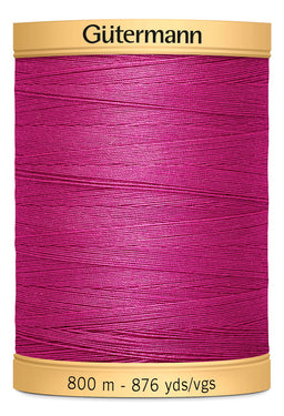 743933-2955 - GUTERMANN NATURAL COTTON THREAD 800m 2955 GARDEN ROSE
