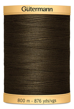 743933-2960 - GUTERMANN NATURAL COTTON THREAD 800m 2960 BROWN