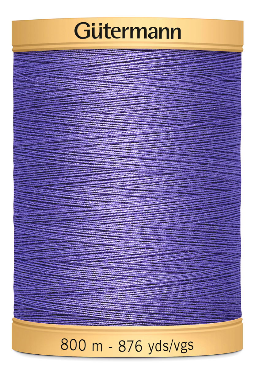 743933-4434 - GUTERMANN NATURAL COTTON THREAD 800m 4434 PURPLE